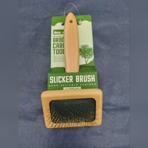 NWT Slicker Brush Cat Dog Fur Long Tines for Long Fur Detangling